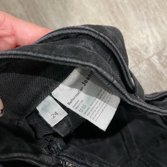 Reformation high-waisted belted skinny jeans - Picture 3 of 5